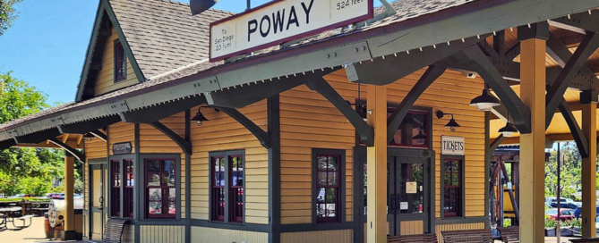 A community park in Poway CA represents a p lumber's service area.