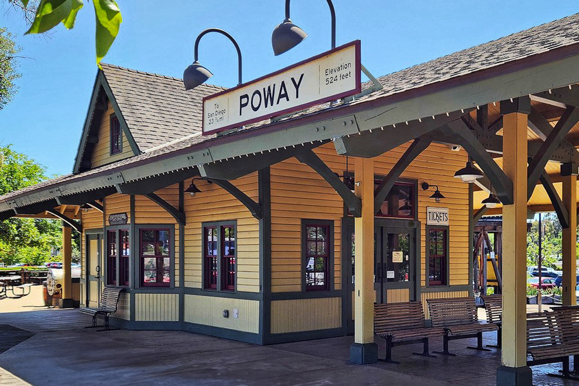 A community park in Poway CA represents a p lumber's service area.