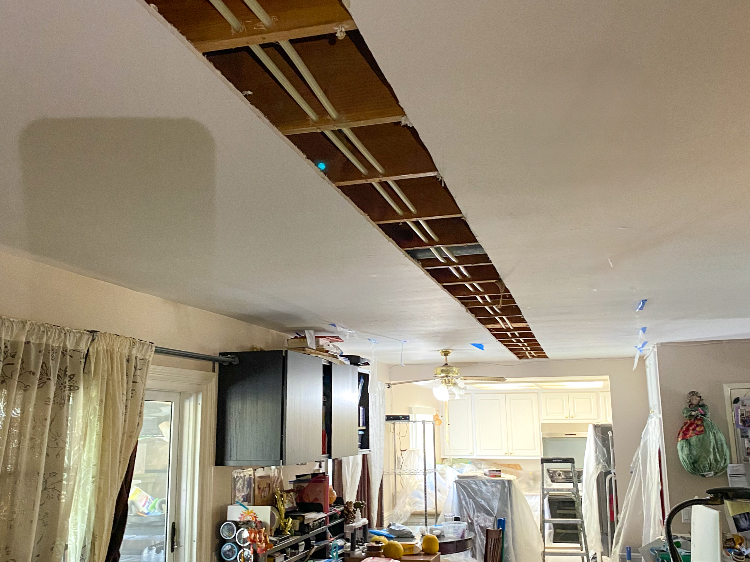 A whole-home repipe using PEX is underway in a home in Escondido, CA.