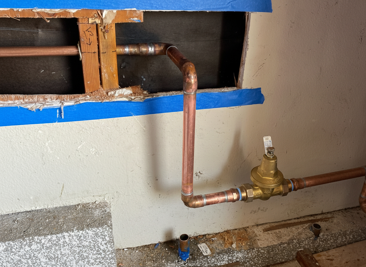 copper-reroute-service-escondido Copper rerouting services in Escondido resolved a slab leak without opening the home's concrete foundation.