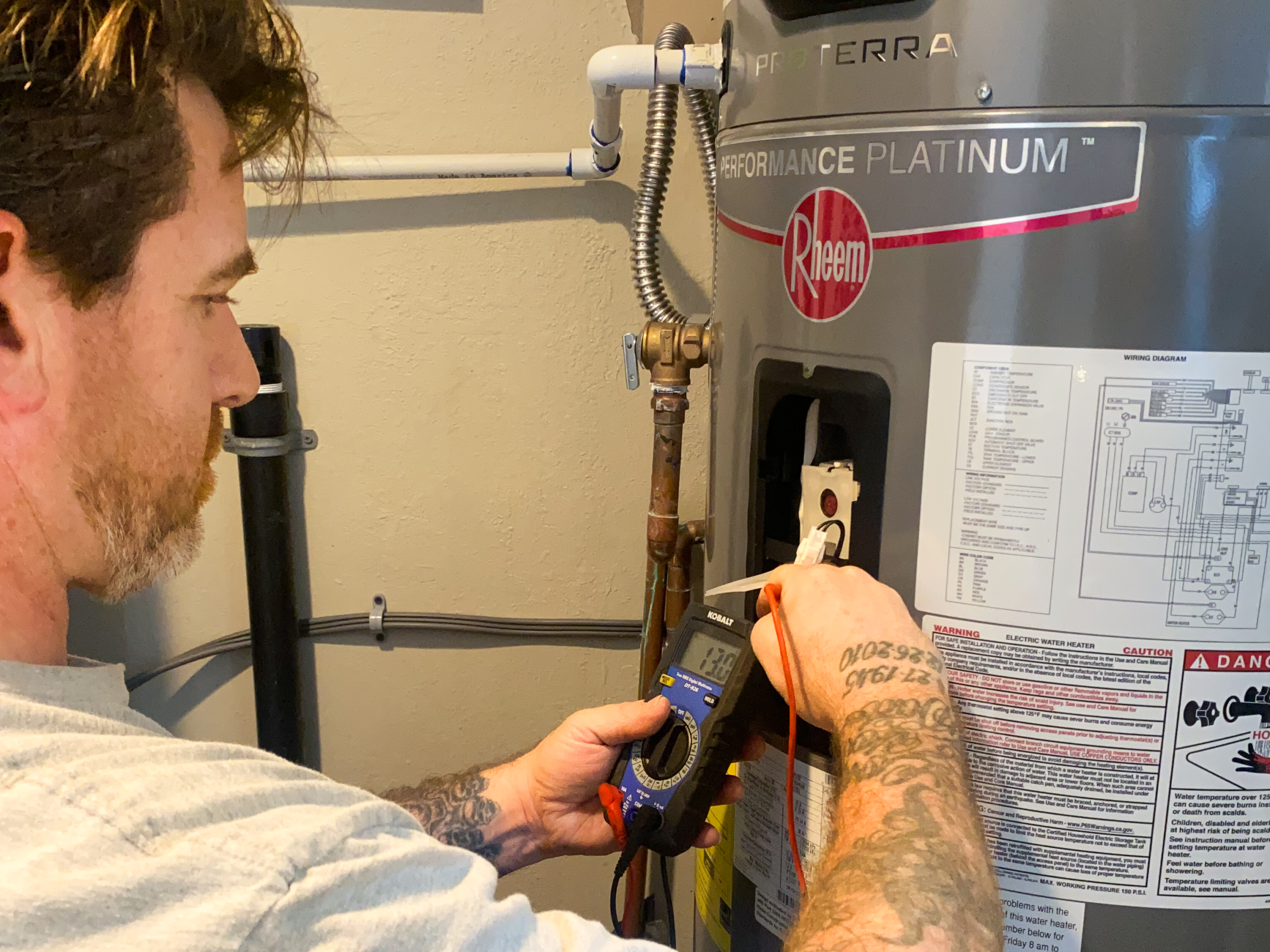 A water heater repair is carried out by a professional plumber in Escondido, CA.